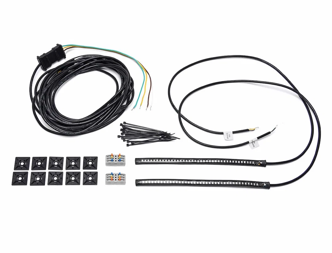 157 – ROADMASTER Tow Light Kit, Turn Signals/ Running and Brake Lights Two 10 Inch Strips Attaches With 3M Adhesive T...